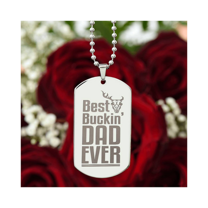 Surprise your loved one by giving them this unique and eye catching Engraved Dog Tag Necklace! It's a classic, yet stylish statement piece that is sure to spark conversation.