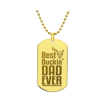 Surprise your loved one by giving them this unique and eye catching Engraved Dog Tag Necklace! It's a classic, yet stylish statement piece that is sure to spark conversation.