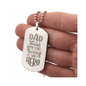 Surprise your loved one by giving them this unique and eye catching Engraved Dog Tag Necklace! It's a classic, yet stylish statement piece that is sure to spark conversation.