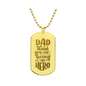 Surprise your loved one by giving them this unique and eye catching Engraved Dog Tag Necklace! It's a classic, yet stylish statement piece that is sure to spark conversation.