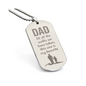 Surprise your loved one by giving them this unique and eye catching Engraved Dog Tag Necklace! It's a classic, yet stylish statement piece that is sure to spark conversation.