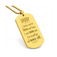 Surprise your loved one by giving them this unique and eye catching Engraved Dog Tag Necklace! It's a classic, yet stylish statement piece that is sure to spark conversation.