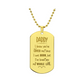Surprise your loved one by giving them this unique and eye catching Engraved Dog Tag Necklace! It's a classic, yet stylish statement piece that is sure to spark conversation.