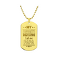 Surprise your loved one by giving them this unique and eye catching Engraved Dog Tag Necklace! It's a classic, yet stylish statement piece that is sure to spark conversation.