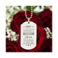 Surprise your loved one by giving them this unique and eye catching Engraved Dog Tag Necklace! It's a classic, yet stylish statement piece that is sure to spark conversation.