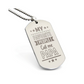 Surprise your loved one by giving them this unique and eye catching Engraved Dog Tag Necklace! It's a classic, yet stylish statement piece that is sure to spark conversation.