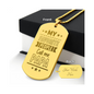 Surprise your loved one by giving them this unique and eye catching Engraved Dog Tag Necklace! It's a classic, yet stylish statement piece that is sure to spark conversation.
