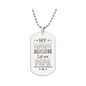 Surprise your loved one by giving them this unique and eye catching Engraved Dog Tag Necklace! It's a classic, yet stylish statement piece that is sure to spark conversation.