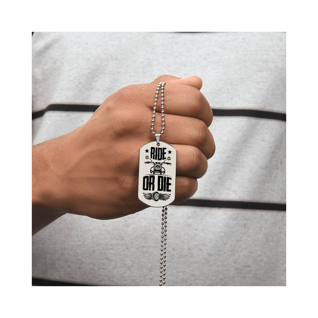 Surprise your loved one by giving them this unique and eye catching Engraved Dog Tag Necklace! It's a classic, yet stylish statement piece that is sure to spark conversation.