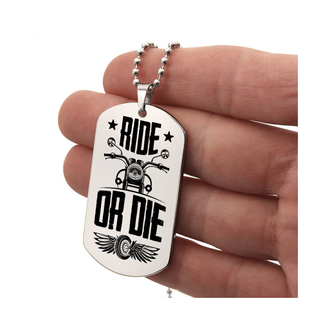 Surprise your loved one by giving them this unique and eye catching Engraved Dog Tag Necklace! It's a classic, yet stylish statement piece that is sure to spark conversation.