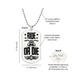 Surprise your loved one by giving them this unique and eye catching Engraved Dog Tag Necklace! It's a classic, yet stylish statement piece that is sure to spark conversation.