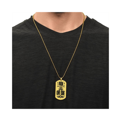 Surprise your loved one by giving them this unique and eye catching Engraved Dog Tag Necklace! It's a classic, yet stylish statement piece that is sure to spark conversation.