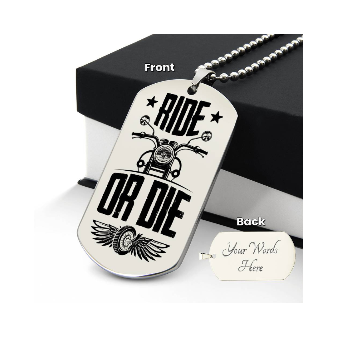 Surprise your loved one by giving them this unique and eye catching Engraved Dog Tag Necklace! It's a classic, yet stylish statement piece that is sure to spark conversation.