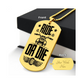 Surprise your loved one by giving them this unique and eye catching Engraved Dog Tag Necklace! It's a classic, yet stylish statement piece that is sure to spark conversation.