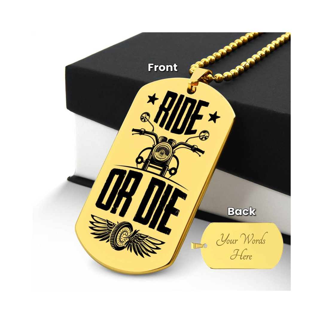 Surprise your loved one by giving them this unique and eye catching Engraved Dog Tag Necklace! It's a classic, yet stylish statement piece that is sure to spark conversation.