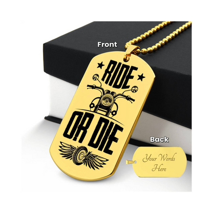 Surprise your loved one by giving them this unique and eye catching Engraved Dog Tag Necklace! It's a classic, yet stylish statement piece that is sure to spark conversation.