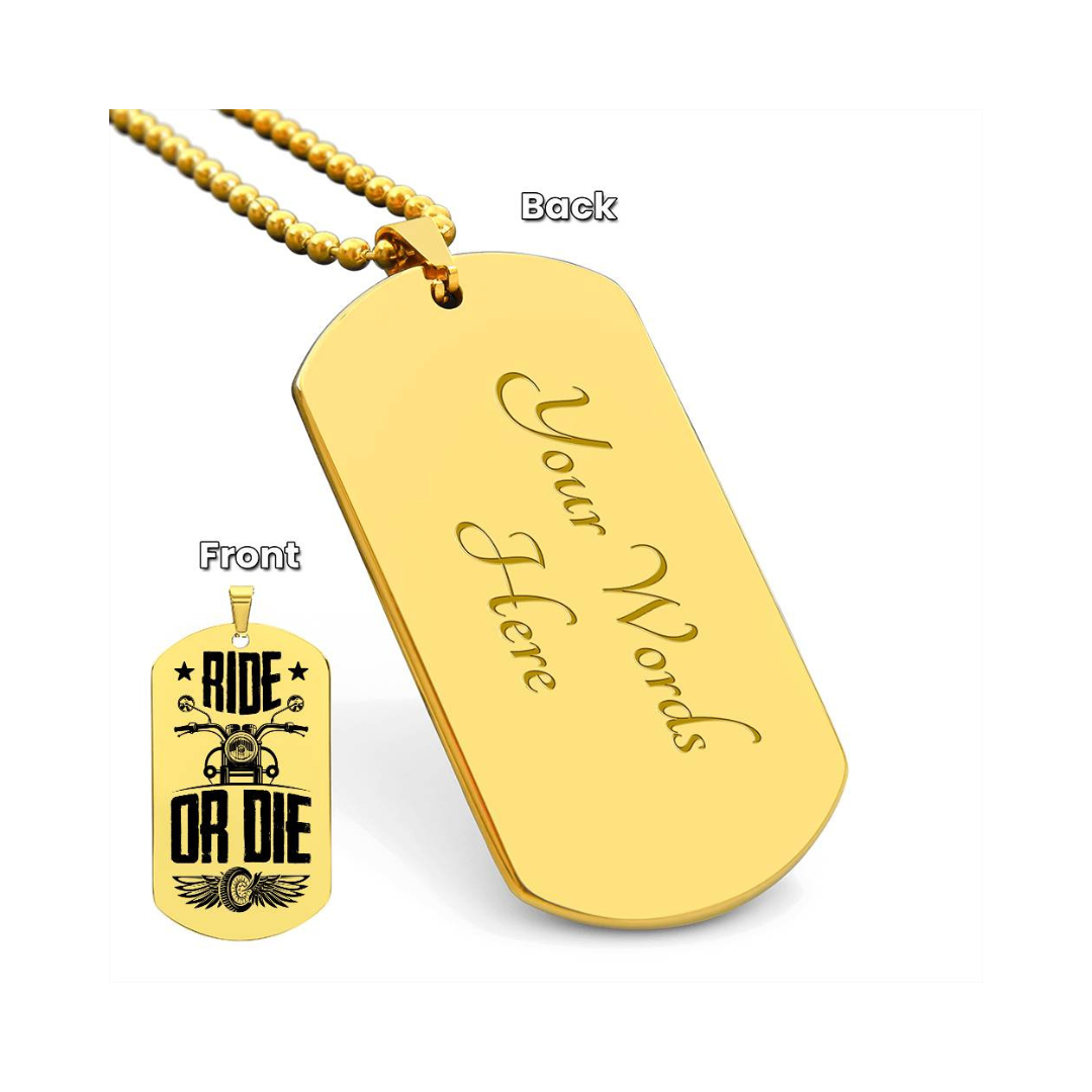 Surprise your loved one by giving them this unique and eye catching Engraved Dog Tag Necklace! It's a classic, yet stylish statement piece that is sure to spark conversation.