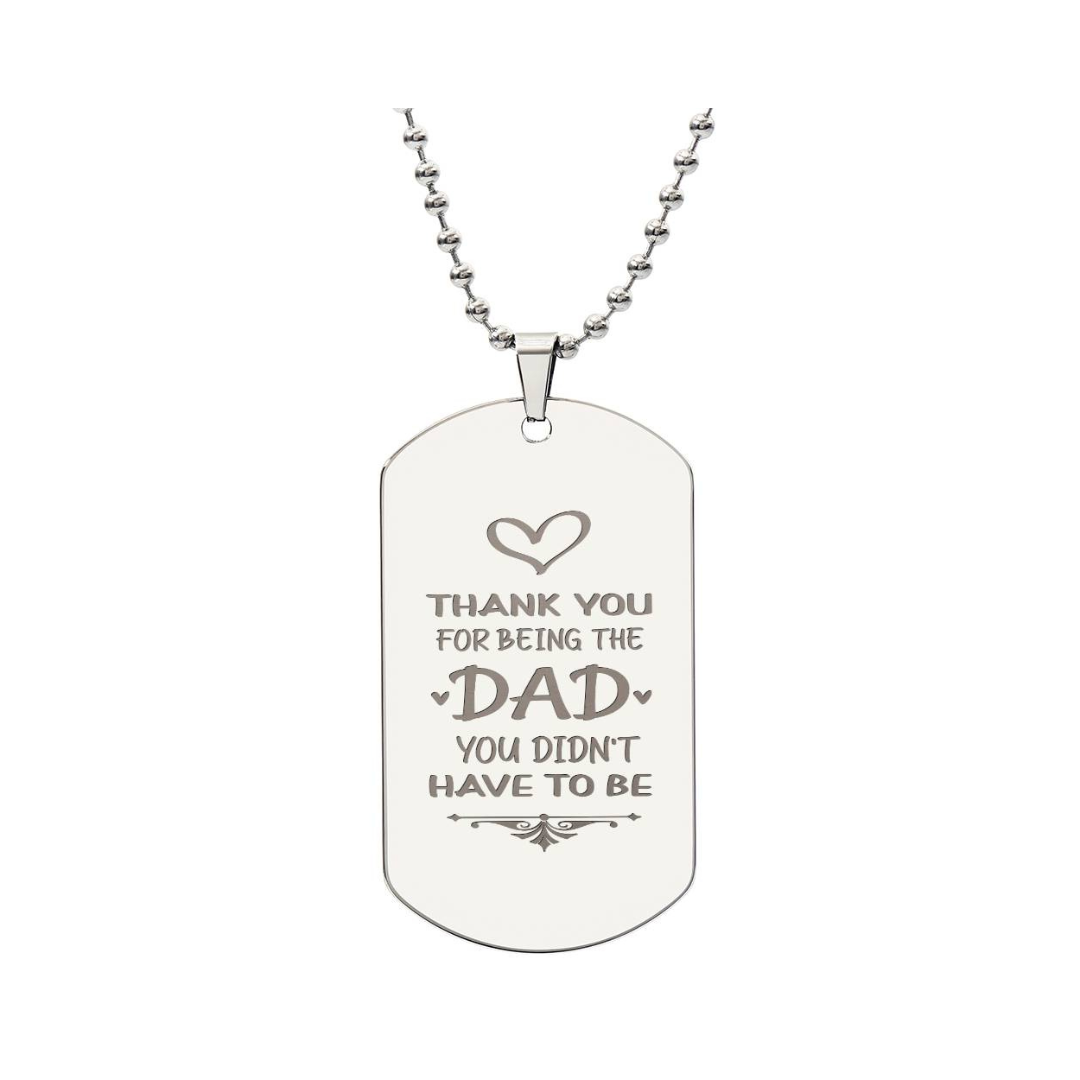 Surprise your loved one by giving them this unique and eye catching Engraved Dog Tag Necklace! It's a classic, yet stylish statement piece that is sure to spark conversation.