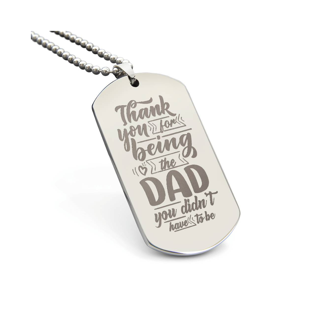 Surprise your loved one by giving them this unique and eye catching Engraved Dog Tag Necklace! It's a classic, yet stylish statement piece that is sure to spark conversation.