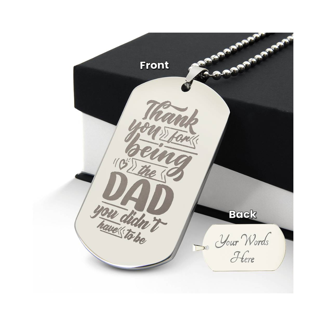 Surprise your loved one by giving them this unique and eye catching Engraved Dog Tag Necklace! It's a classic, yet stylish statement piece that is sure to spark conversation.