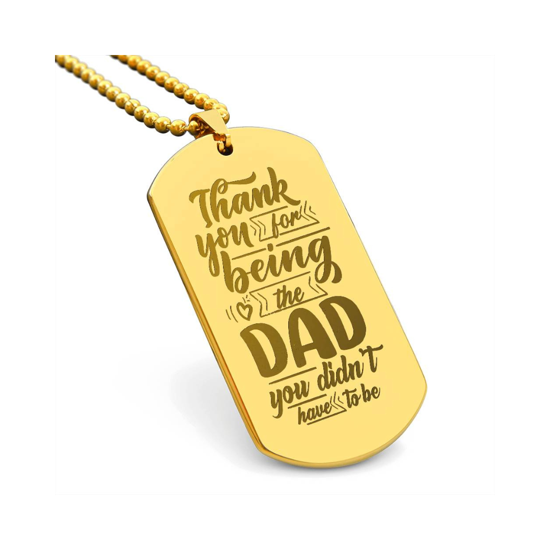 Surprise your loved one by giving them this unique and eye catching Engraved Dog Tag Necklace! It's a classic, yet stylish statement piece that is sure to spark conversation.