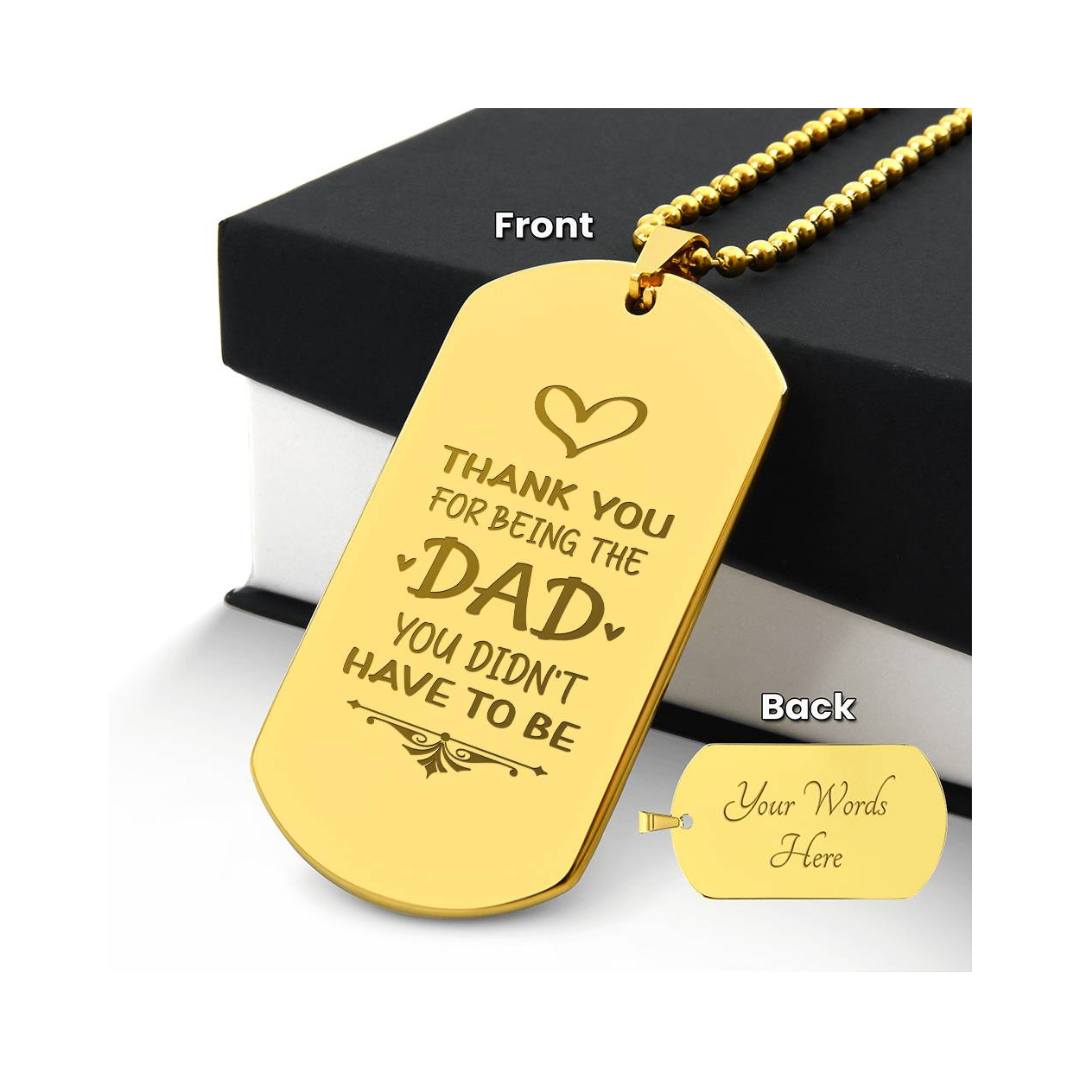 Surprise your loved one by giving them this unique and eye catching Engraved Dog Tag Necklace! It's a classic, yet stylish statement piece that is sure to spark conversation.