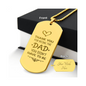 Surprise your loved one by giving them this unique and eye catching Engraved Dog Tag Necklace! It's a classic, yet stylish statement piece that is sure to spark conversation.