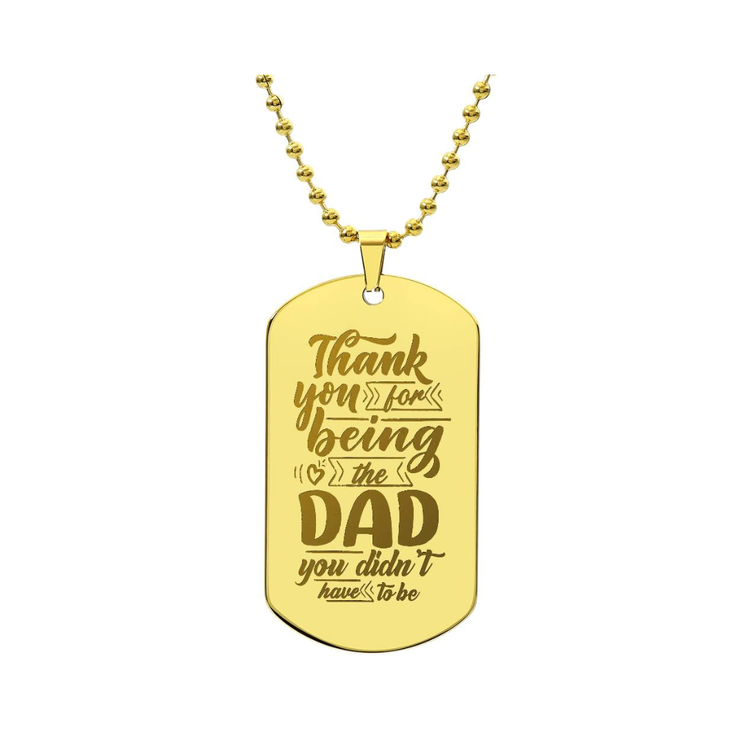 Surprise your loved one by giving them this unique and eye catching Engraved Dog Tag Necklace! It's a classic, yet stylish statement piece that is sure to spark conversation.