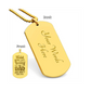 Surprise your loved one by giving them this unique and eye catching Engraved Dog Tag Necklace! It's a classic, yet stylish statement piece that is sure to spark conversation.