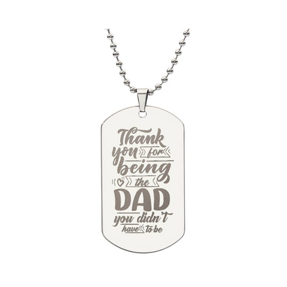 Surprise your loved one by giving them this unique and eye catching Engraved Dog Tag Necklace! It's a classic, yet stylish statement piece that is sure to spark conversation.