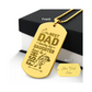 Engraved Dog Tag Necklace - The Best Dad Teaches His Daughter How To Fight