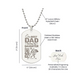 Engraved Dog Tag Necklace - The Best Dad Teaches His Daughter How To Fight