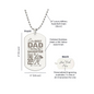 Engraved Dog Tag Necklace - The Best Dad Teaches His Daughter How To Fight