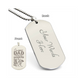 Engraved Dog Tag Necklace - The Best Dad Teaches His Daughter How To Fight