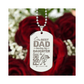 Engraved Dog Tag Necklace - The Best Dad Teaches His Daughter How To Fight