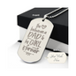 Surprise your loved one by giving them this unique and eye catching Engraved Dog Tag Necklace! It's a classic, yet stylish statement piece that is sure to spark conversation.