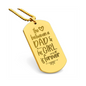 Surprise your loved one by giving them this unique and eye catching Engraved Dog Tag Necklace! It's a classic, yet stylish statement piece that is sure to spark conversation.
