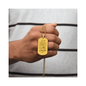 Surprise your loved one by giving them this unique and eye catching Engraved Dog Tag Necklace! It's a classic, yet stylish statement piece that is sure to spark conversation.