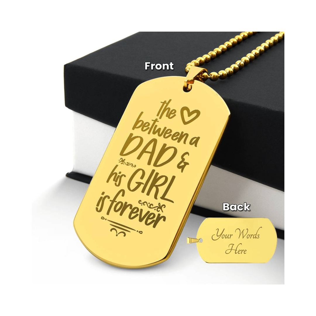 Surprise your loved one by giving them this unique and eye catching Engraved Dog Tag Necklace! It's a classic, yet stylish statement piece that is sure to spark conversation.