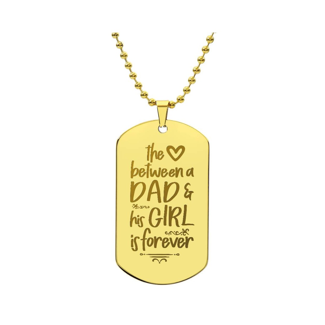 Surprise your loved one by giving them this unique and eye catching Engraved Dog Tag Necklace! It's a classic, yet stylish statement piece that is sure to spark conversation.