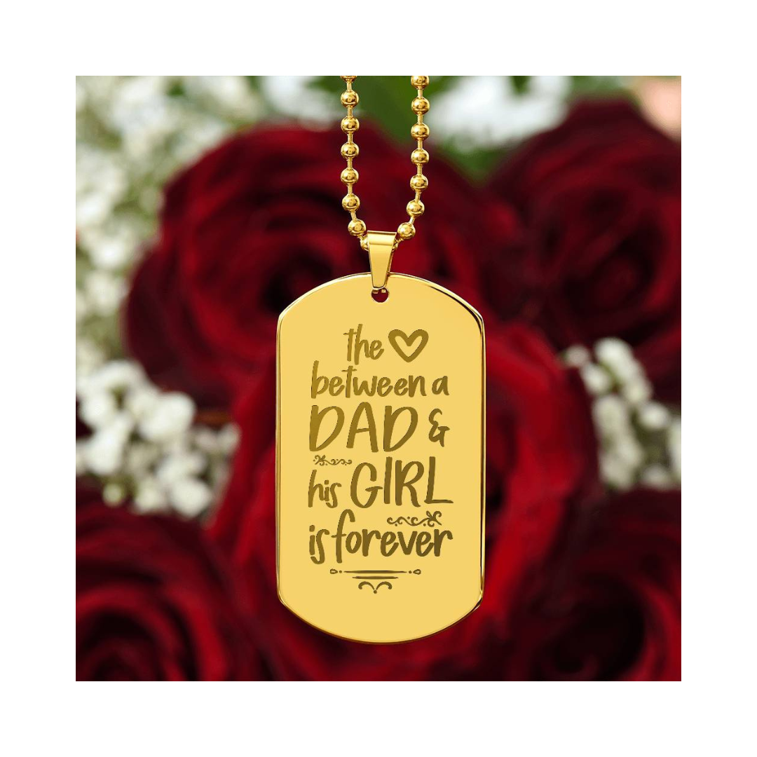 Surprise your loved one by giving them this unique and eye catching Engraved Dog Tag Necklace! It's a classic, yet stylish statement piece that is sure to spark conversation.