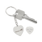 Photo Heart Keychain, Custom Photo Heart Keychain, Personalized Picture Heart Keychain, Engraved Photo Heart Pendant, Custom Gift for Her, Valentine Gift