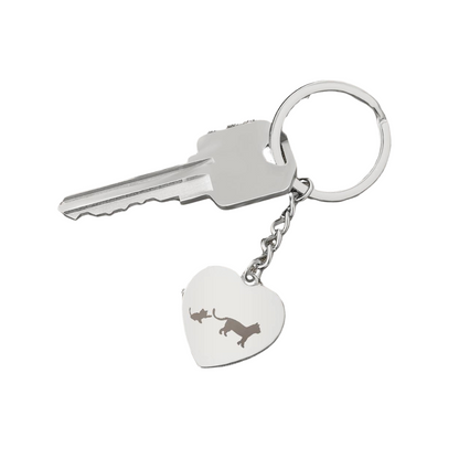Photo Heart Keychain, Custom Photo Heart Keychain, Personalized Picture Heart Keychain, Engraved Photo Heart Pendant, Custom Gift for Her, Valentine Gift
