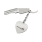 Photo Heart Keychain, Custom Photo Heart Keychain, Personalized Picture Heart Keychain, Engraved Photo Heart Pendant, Custom Gift for Her, Valentine Gift
