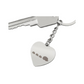Photo Heart Keychain, Custom Photo Heart Keychain, Personalized Picture Heart Keychain, Engraved Photo Heart Pendant, Custom Gift for Her, Valentine Gift