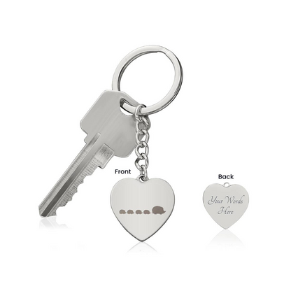 Photo Heart Keychain, Custom Photo Heart Keychain, Personalized Picture Heart Keychain, Engraved Photo Heart Pendant, Custom Gift for Her, Valentine Gift