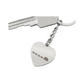Photo Heart Keychain, Custom Photo Heart Keychain, Personalized Picture Heart Keychain, Engraved Photo Heart Pendant, Custom Gift for Her, Valentine Gift