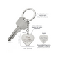 Engraved Heart Keychain - Mom Where Love Begins