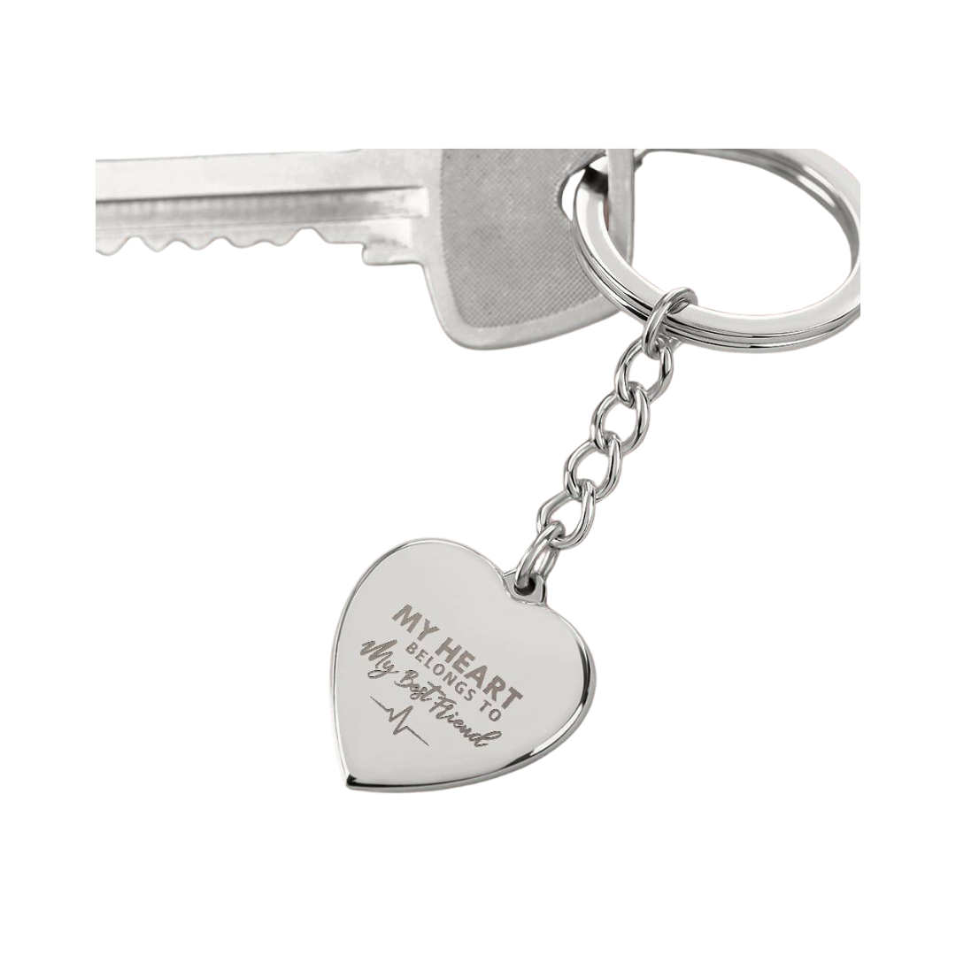 Photo Heart Keychain, Custom Photo Heart Keychain, Personalized Picture Heart Keychain, Engraved Photo Heart Pendant, Custom Gift for Her, Valentine Gift