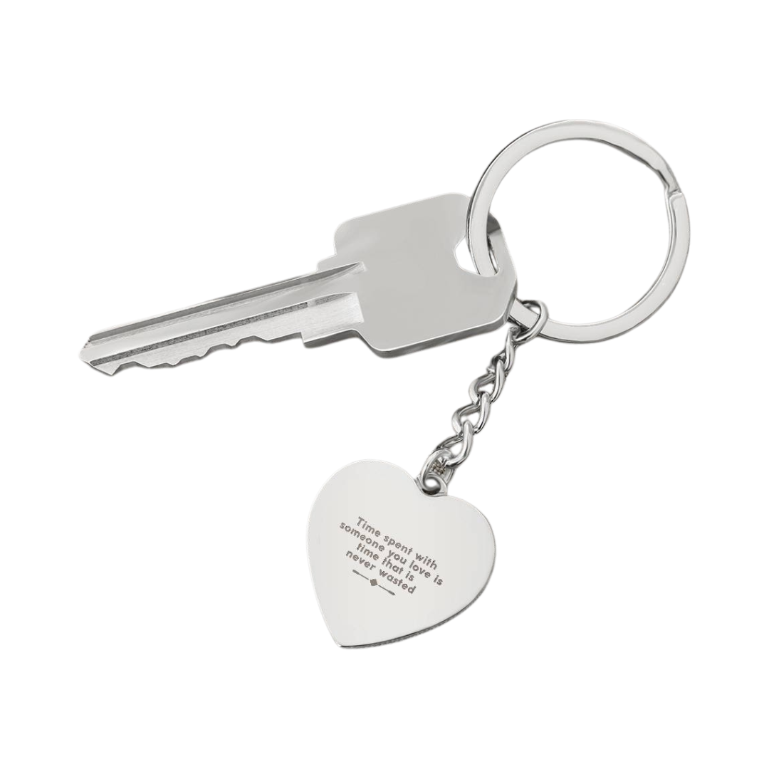 Photo Heart Keychain, Custom Photo Heart Keychain, Personalized Picture Heart Keychain, Engraved Photo Heart Pendant, Custom Gift for Her, Valentine Gift